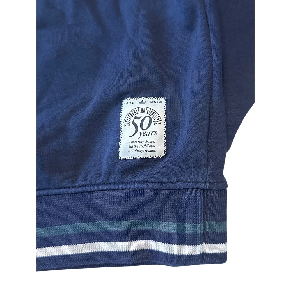 Adidas Originals 50 Years Anniversary Hoodie Navy Blue Collegiate Small